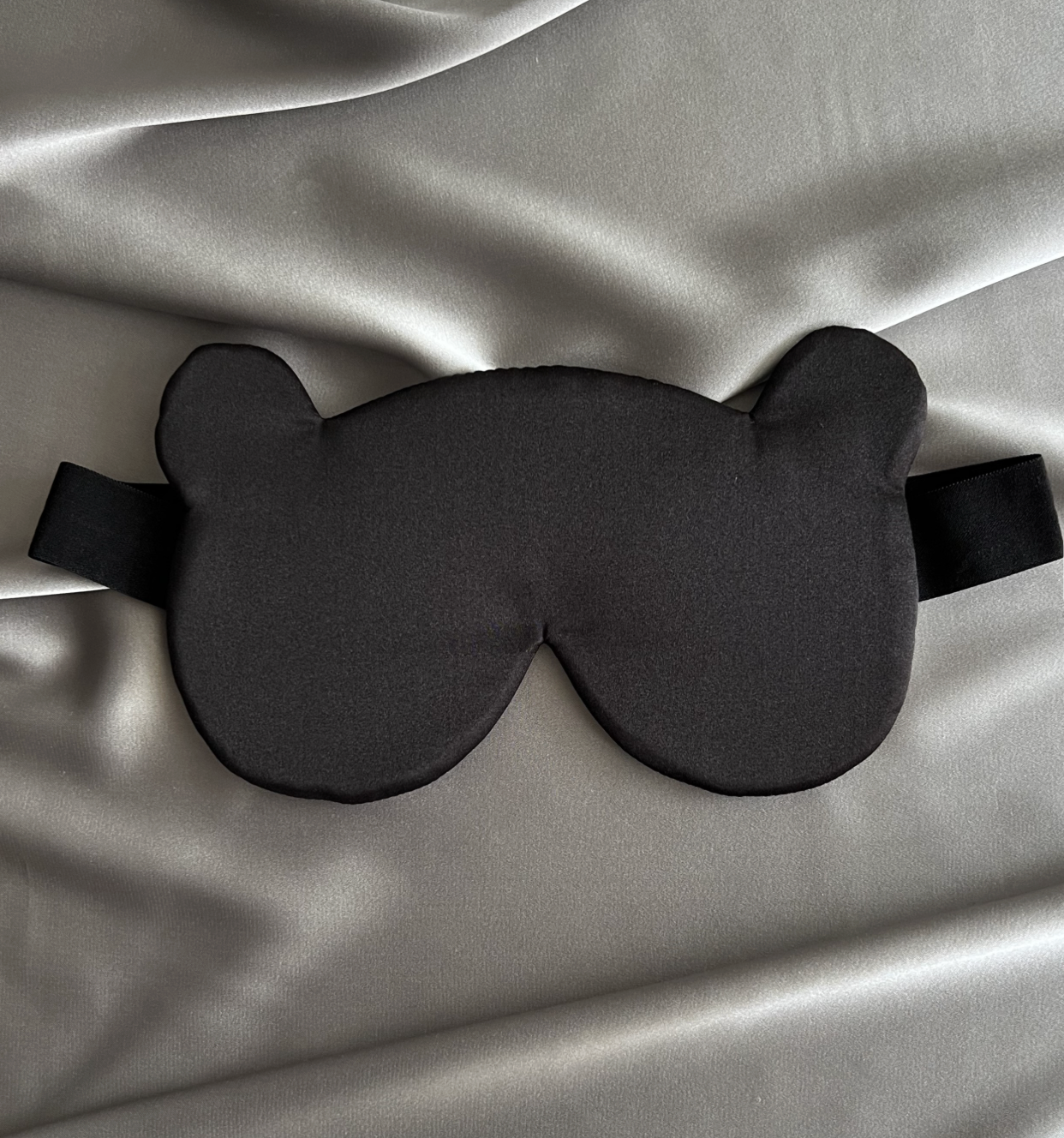 Шовкова маска для сну "Ведмедик" (щільність 30 момі)