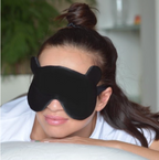 Шовкова маска для сну "Ведмедик" (щільність 30 момі)