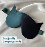 Шовкова маска для сну "Котик" (щільність 30 момі)