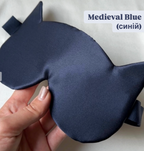 Шовкова маска для сну "Котик" (щільність 30 момі)