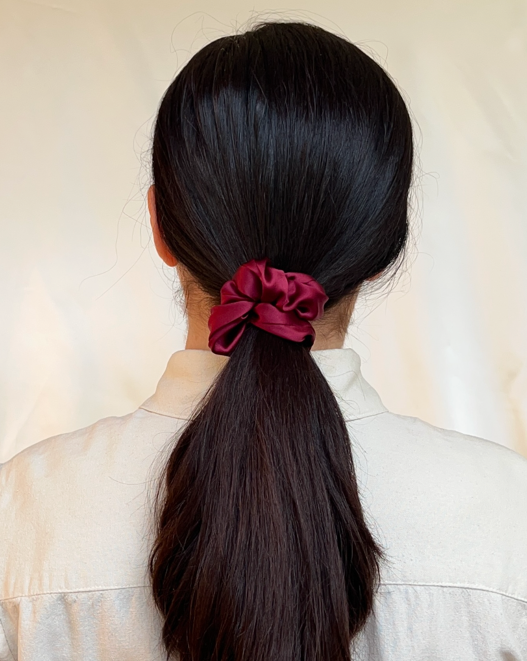 Шовкова резиночка "Пишна", багато кольорів, 17-19 момі