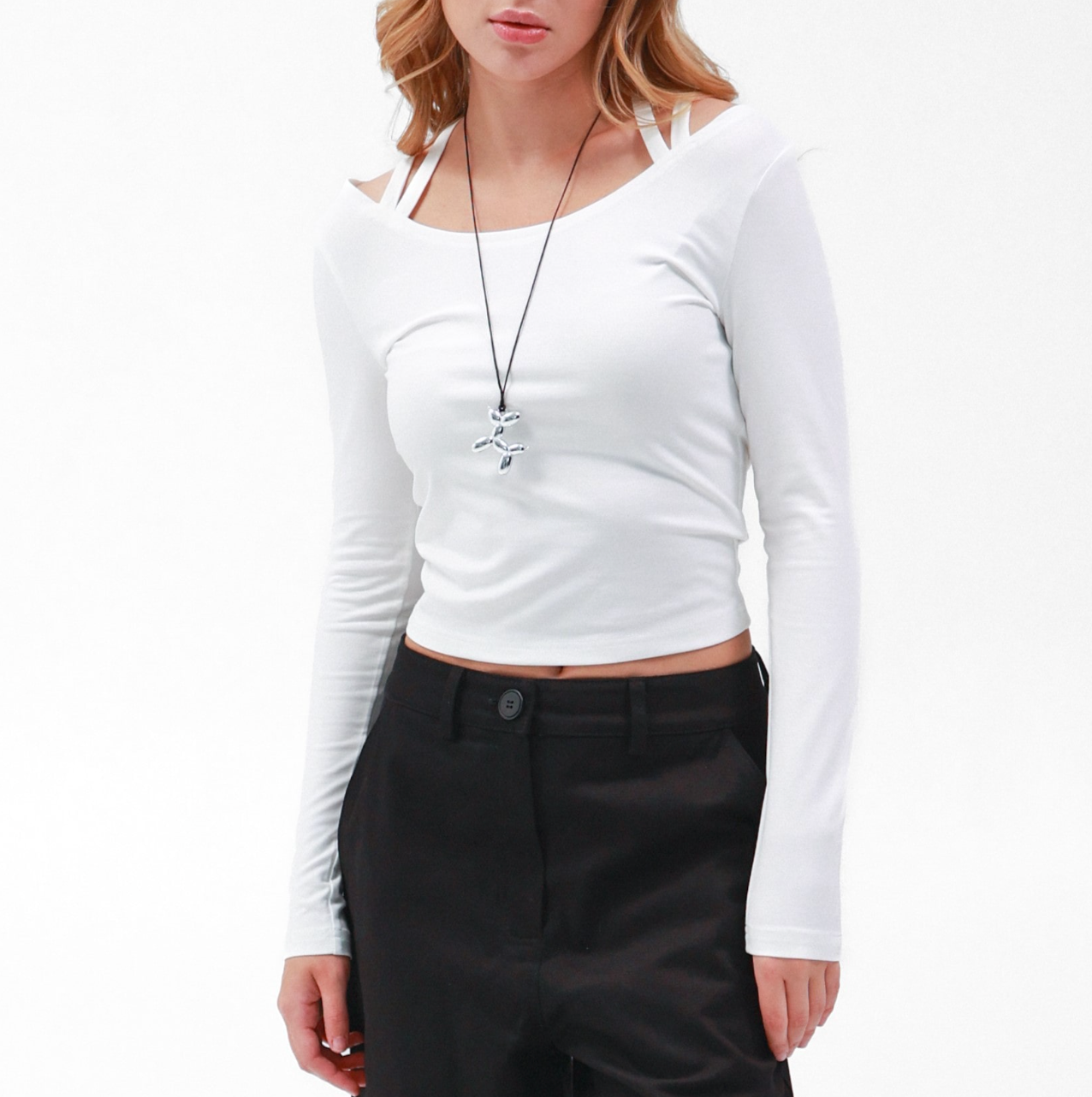 Лонгслів з бретелями, в 3-х кольорах BRU