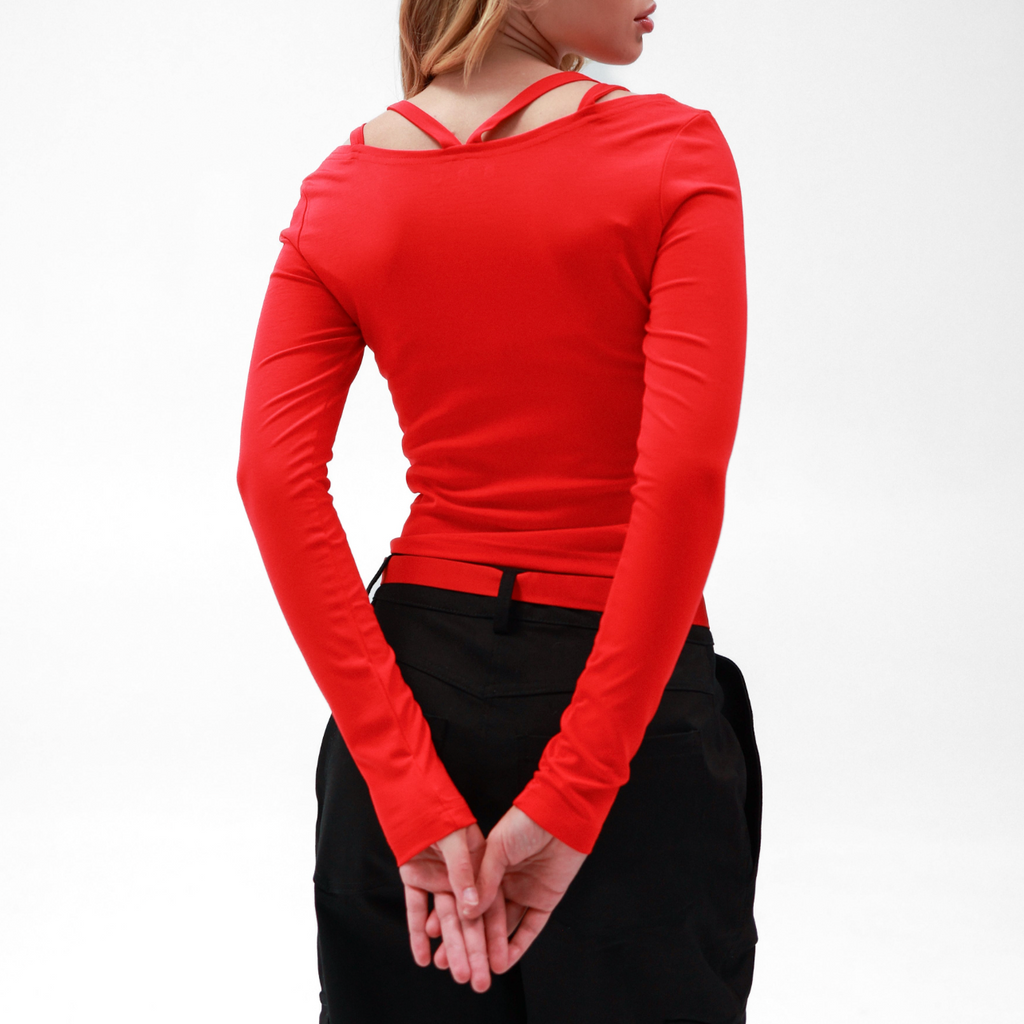 Лонгслів з бретелями, в 3-х кольорах BRU