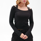 Лонгслів з бретелями, в 3-х кольорах BRU