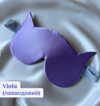 Шовкова маска для сну "Котик" (щільність 22 момі)