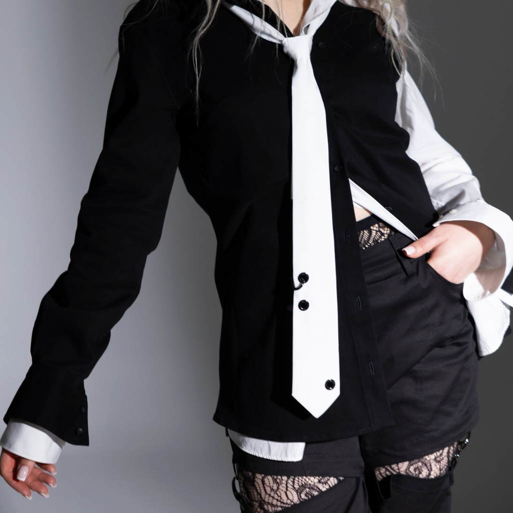 Краватка з металевою фурнітурою, 2 кольори BRU