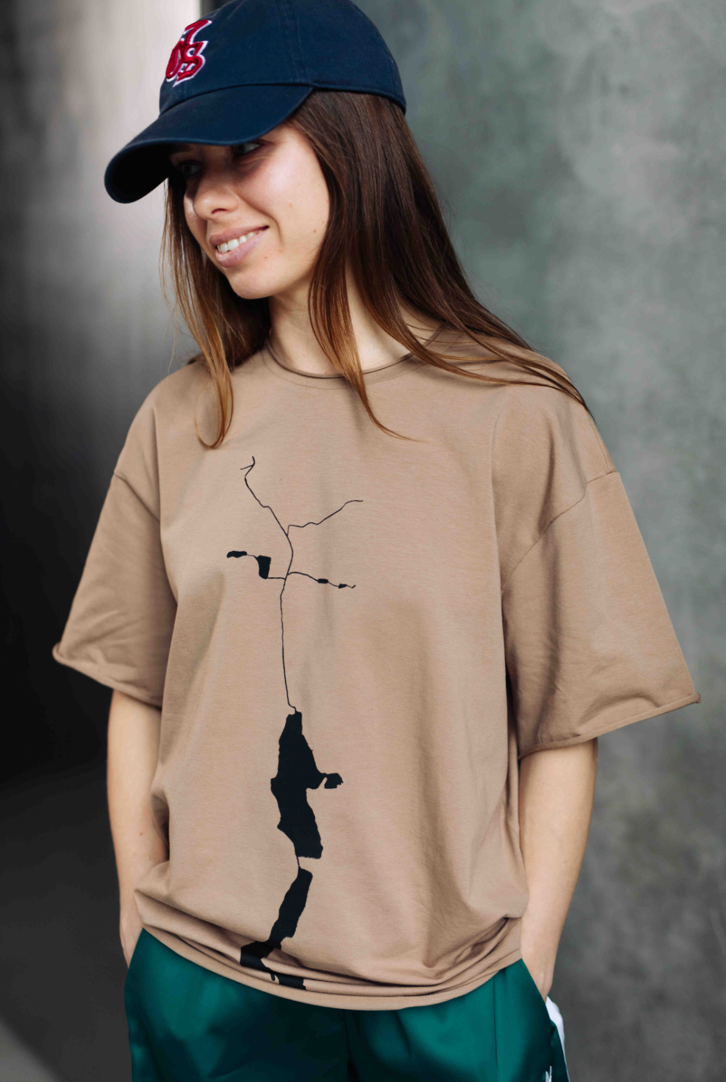 Футболка принт «річка Кальміус» Some Urban Monk