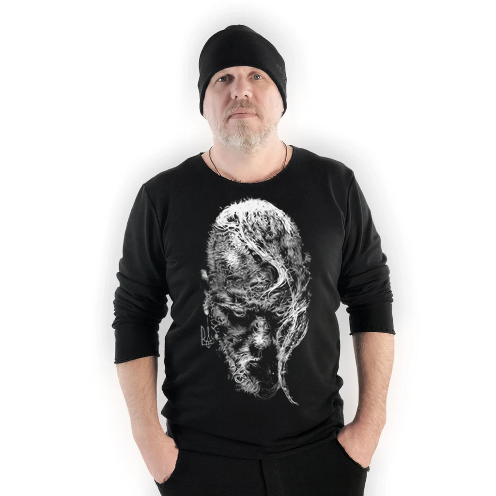 Світшот чорний Козак від BRUTALMAN