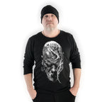 Світшот чорний Козак від BRUTALMAN