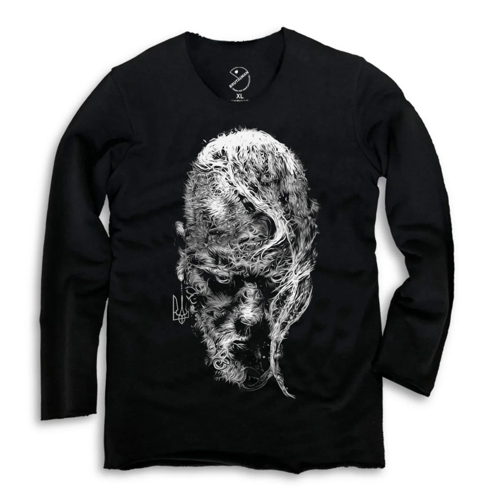 Світшот чорний Козак від BRUTALMAN