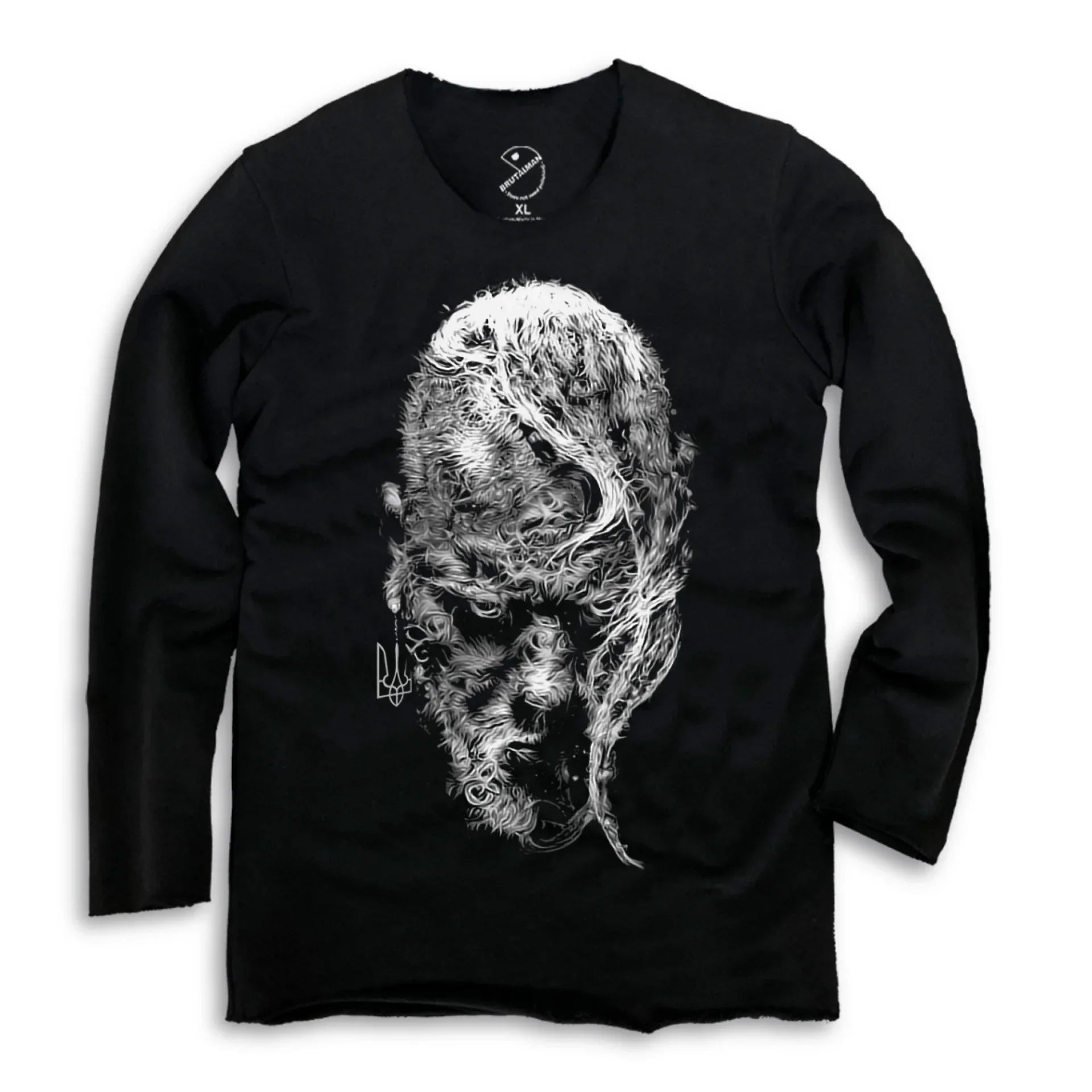 Світшот чорний Козак від BRUTALMAN