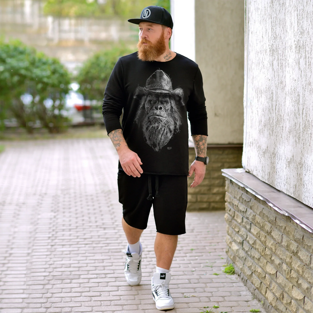 Світшот чорний Ковбой від BRUTALMAN