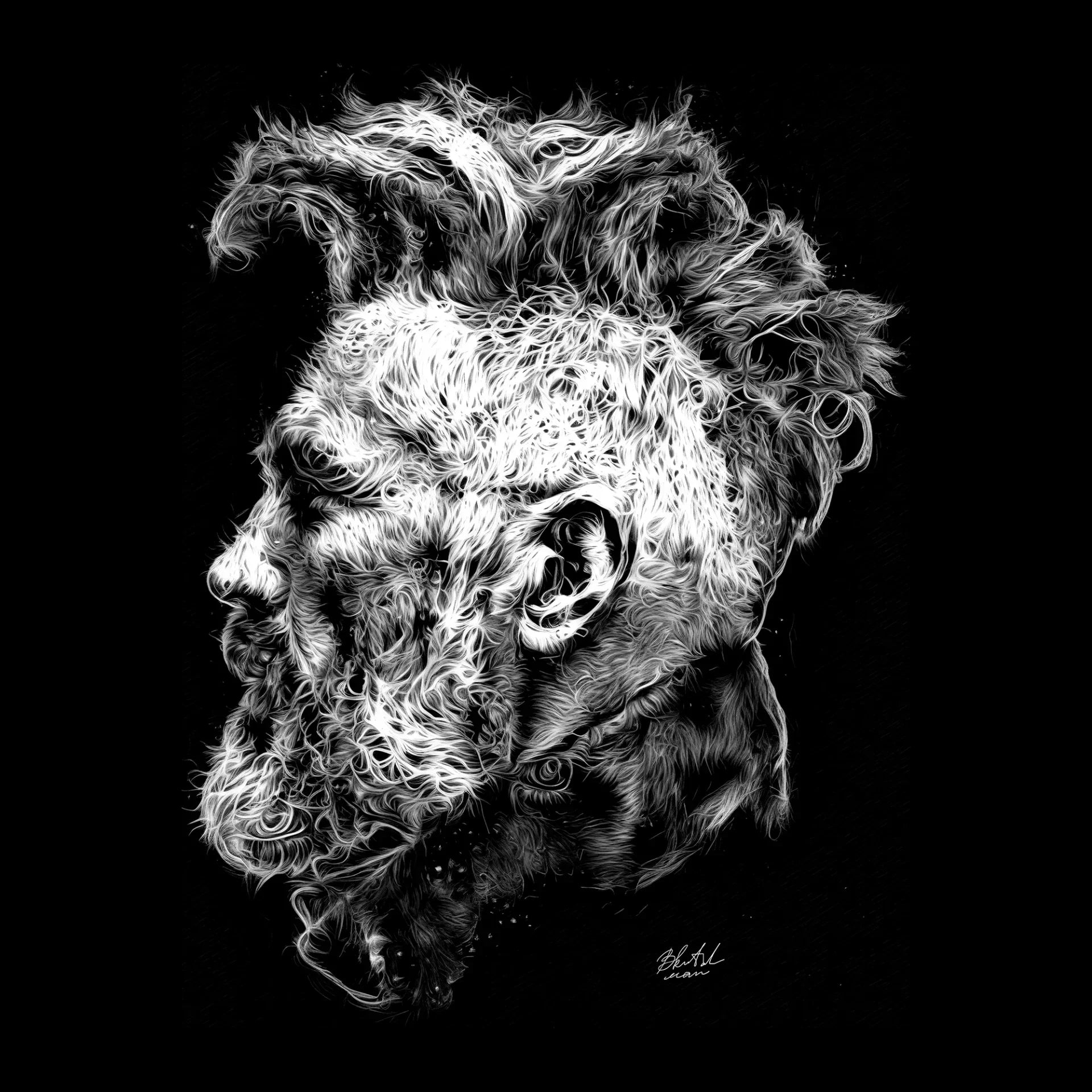 Футболка чоловіча чорна Дизель від BRUTALMAN