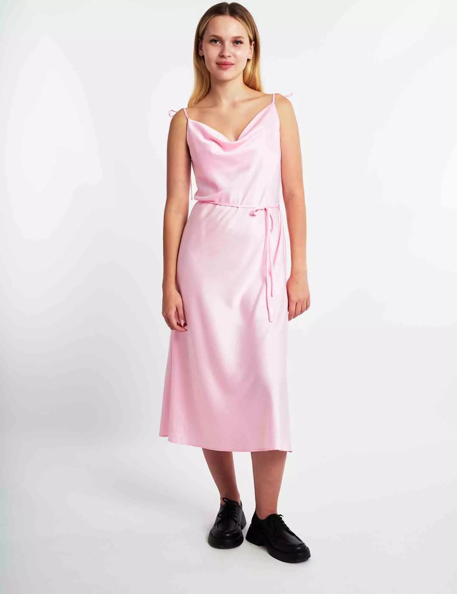 Шовкова cукня-комбінація Iren Міді від FAYNA