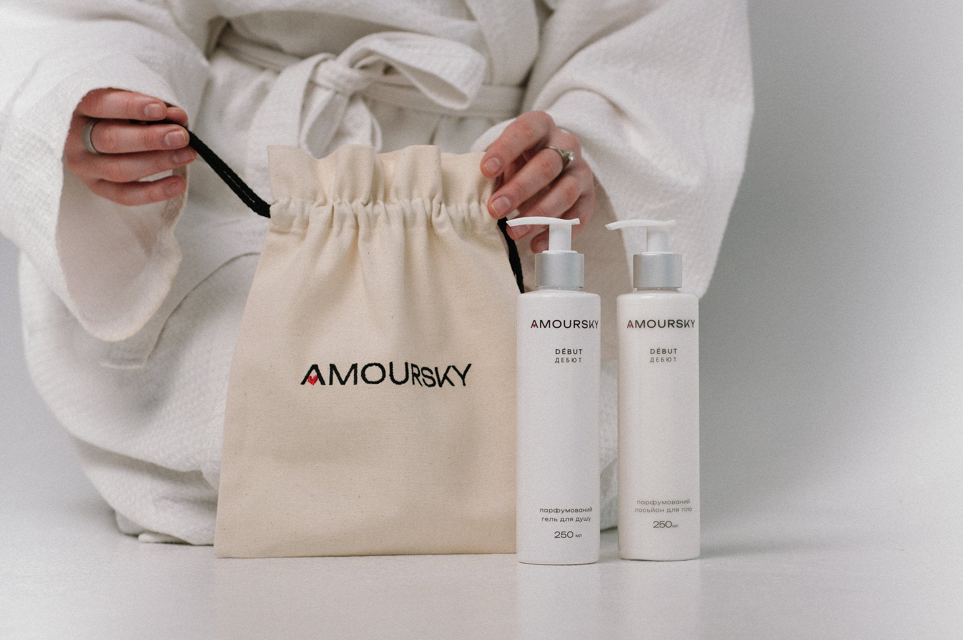 Набір №1 Парфумовані гель Дебют + Лосьйон на вибір, 250 мл від AMOURSKY