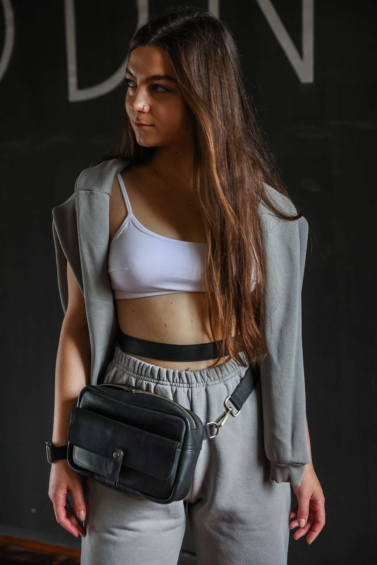 Сумка Brick bag small чорна від GODNO