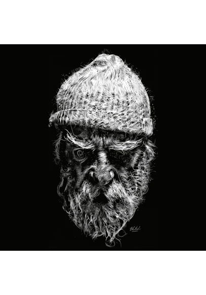 Футболка чоловіча чорна Дід від BRUTALMAN