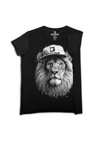 Pánske čierne tričko Lev od BRUTALMAN