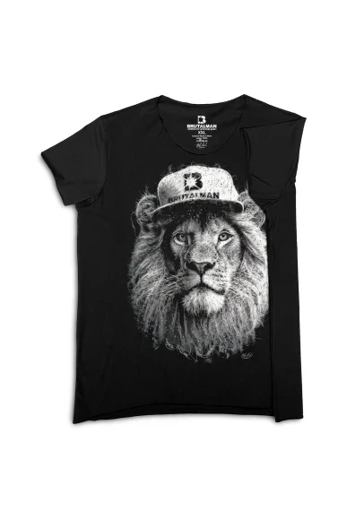 Футболка чоловіча чорна Лев від BRUTALMAN