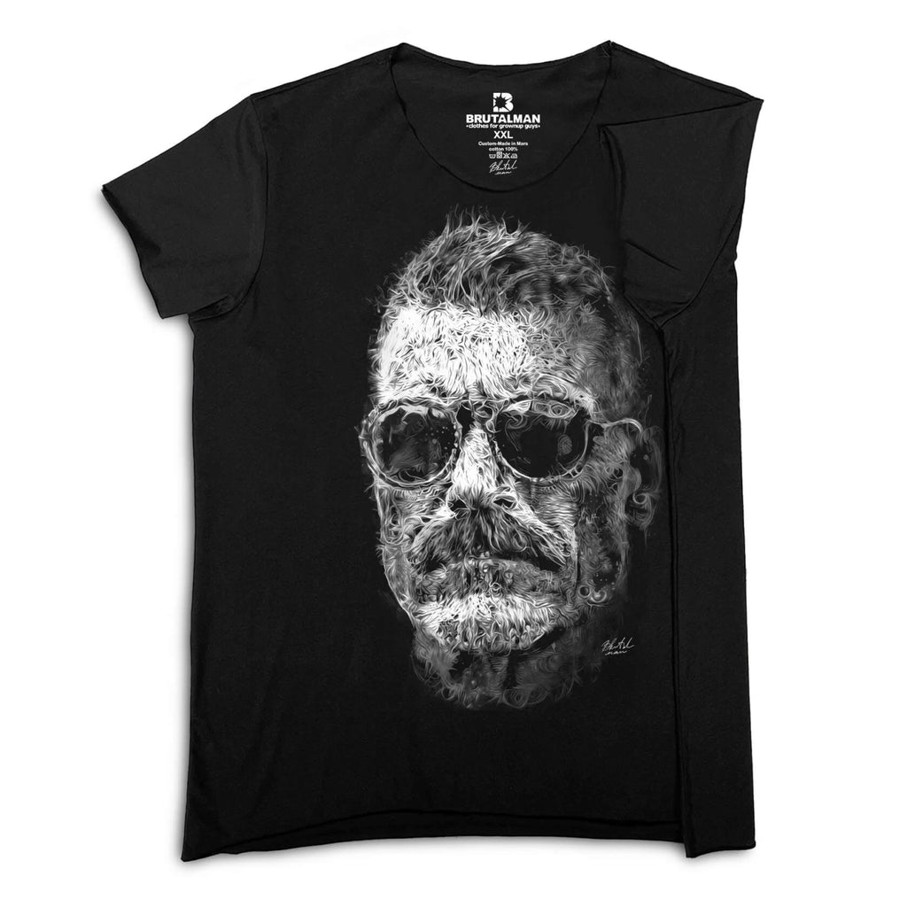 Футболка чоловіча чорна Вуса від BRUTALMAN