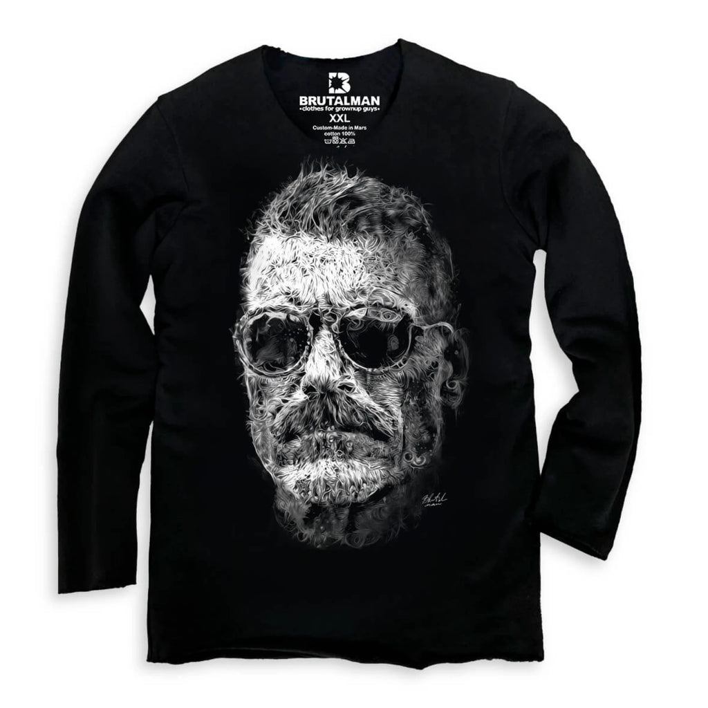 Світшот чорний Вуса від BRUTALMAN