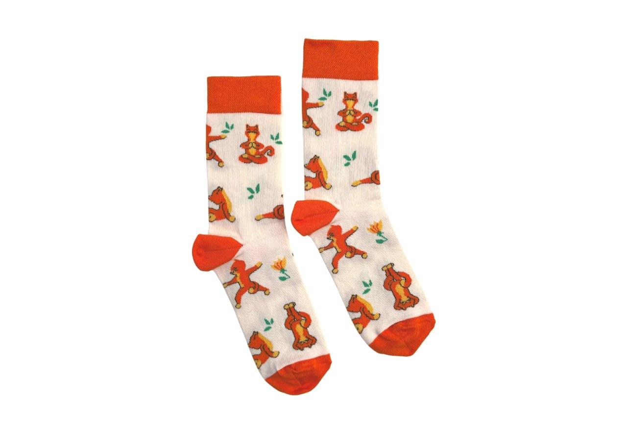 Шкарпетки RAO yoga "Котики"