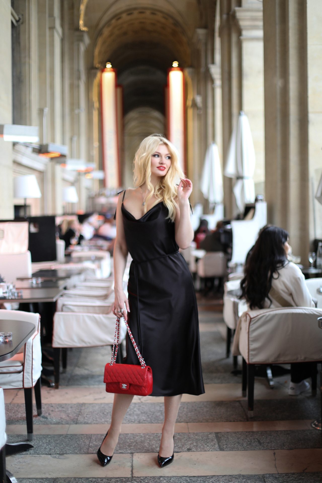 Шовкова cукня-комбінація Iren Міді від FAYNA