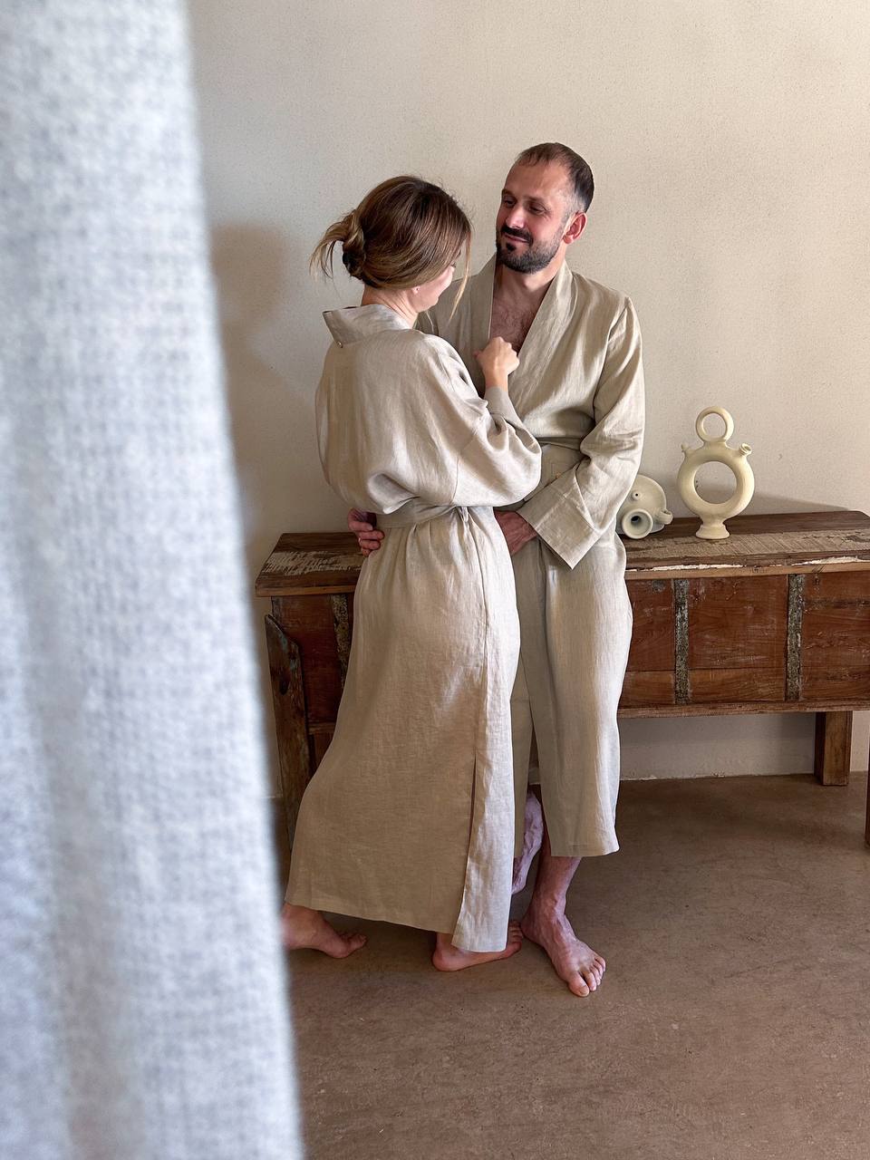 Халат жіночий з льону «VIL’NA» SAVE yourself