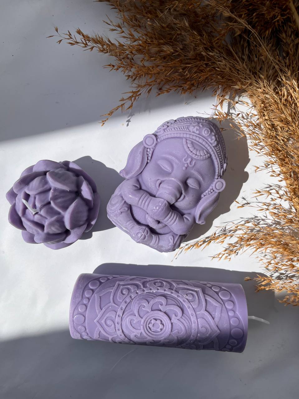 Подарунковий набір свічок (3 штуки) RAO із соєвого воску 355г