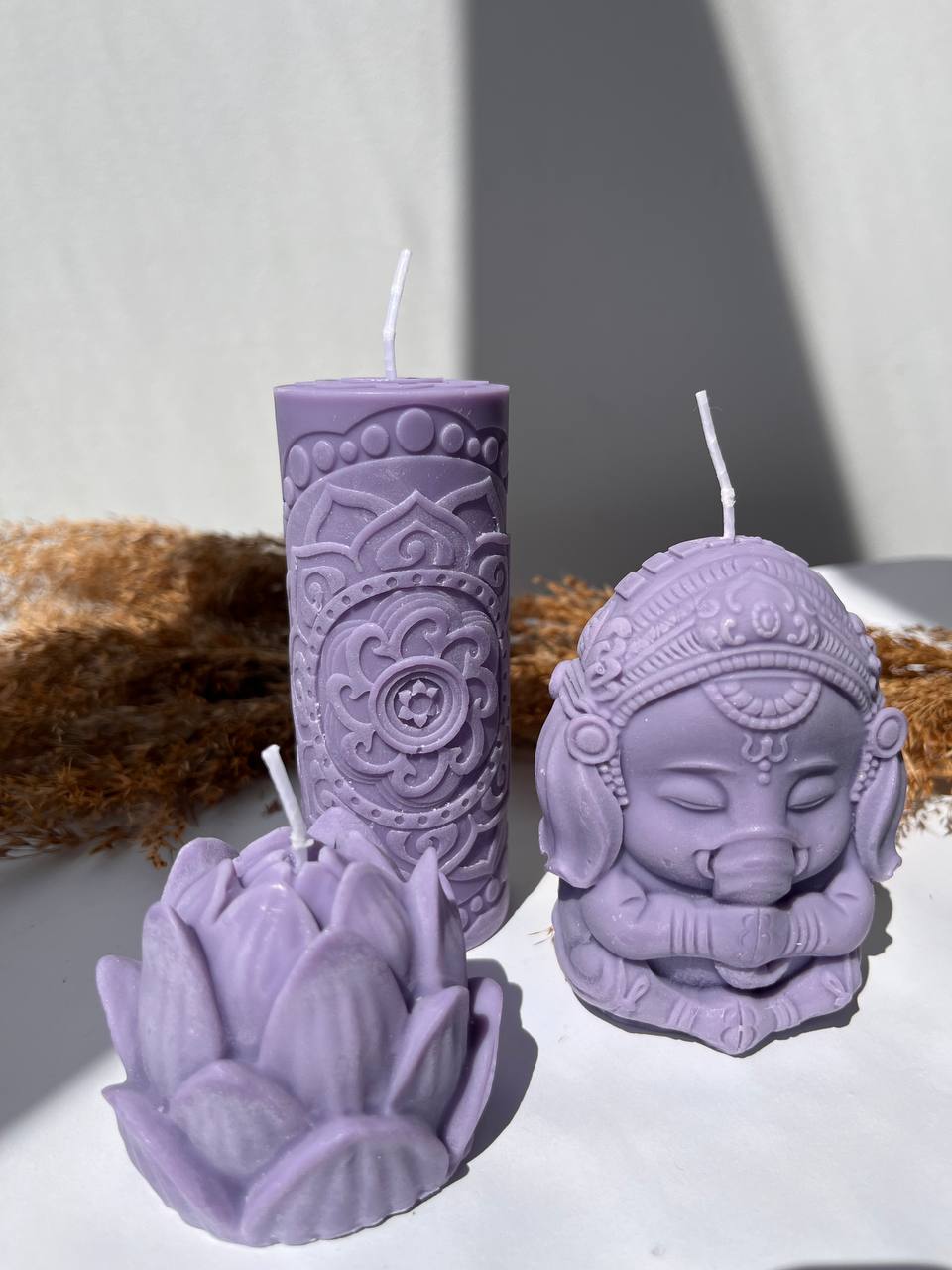 Подарунковий набір свічок (3 штуки) RAO із соєвого воску 355г