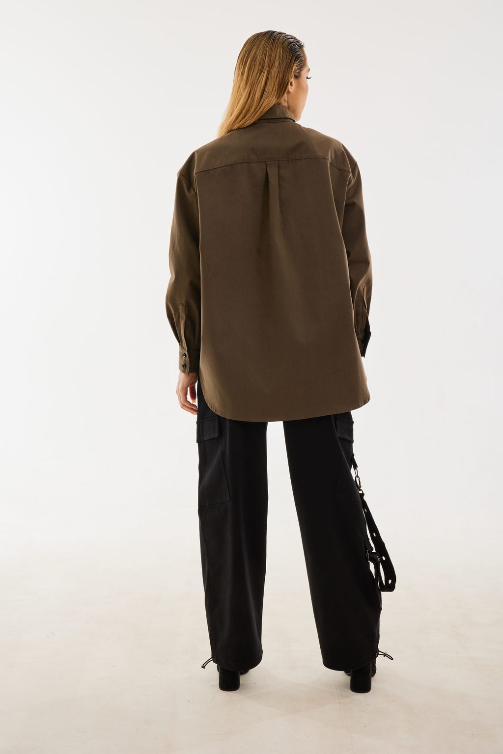 Сорочка хакі oversize асиметрична BRU