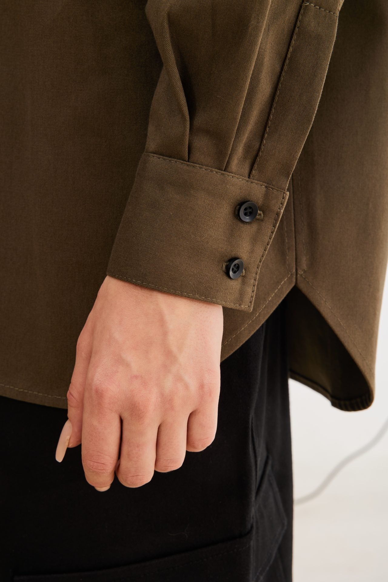 Сорочка хакі oversize асиметрична BRU