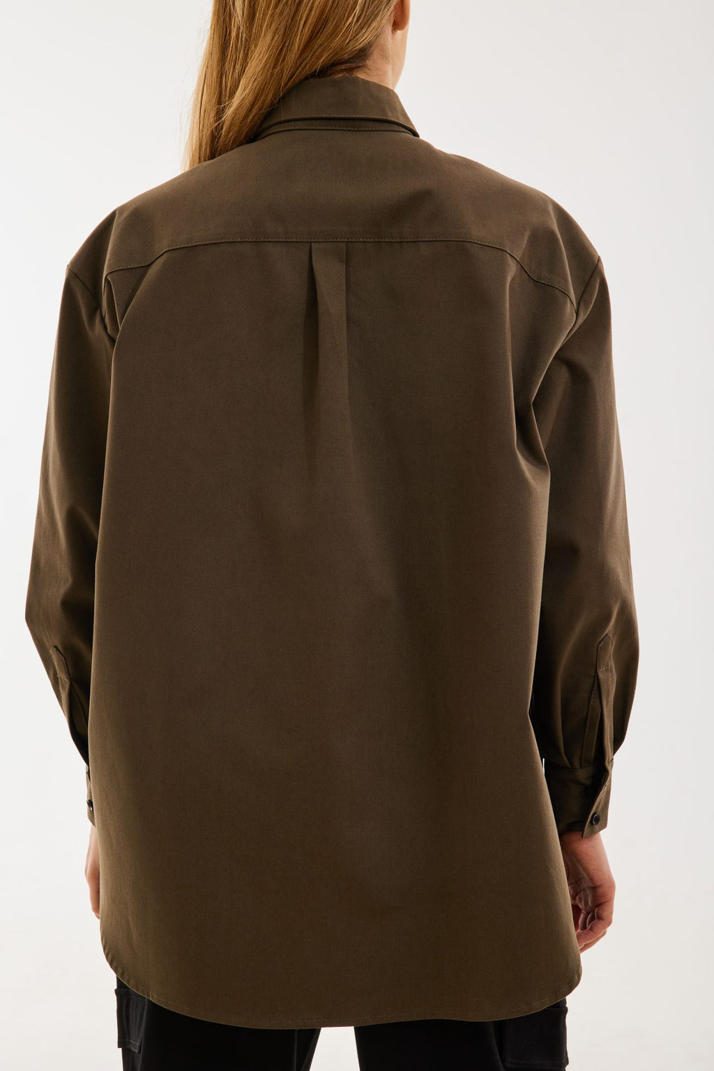 Сорочка хакі oversize асиметрична BRU