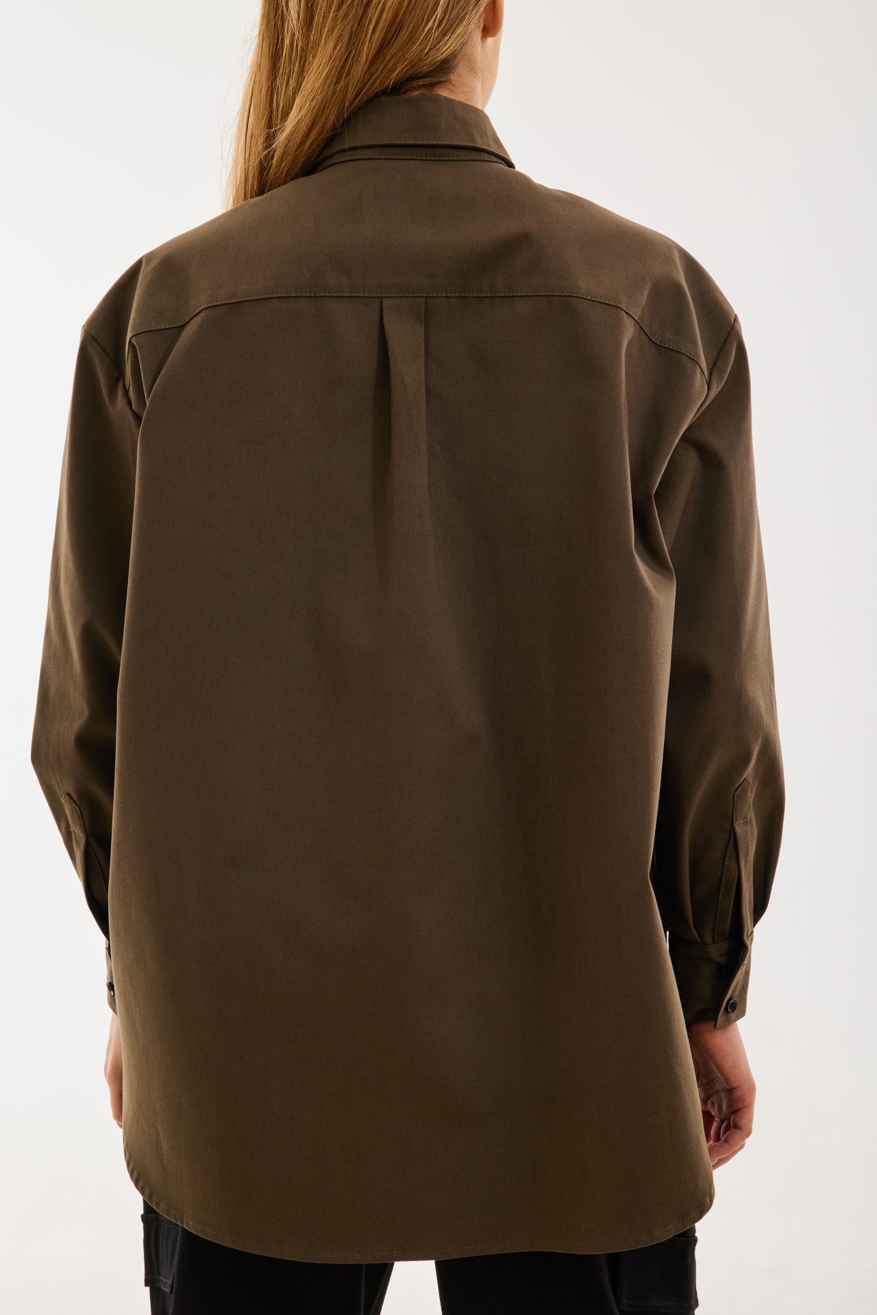 Сорочка хакі oversize асиметрична BRU