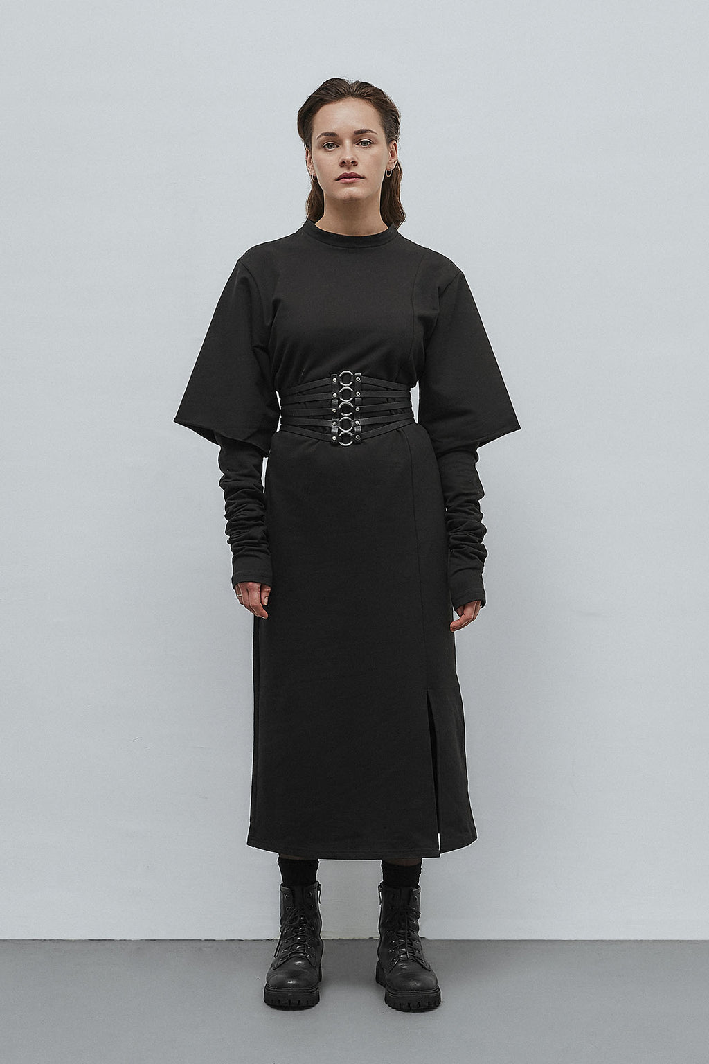 Сукня з подвійним рукавом від RAHIM ITEGEZ