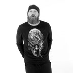 Світшот чорний Козак від BRUTALMAN