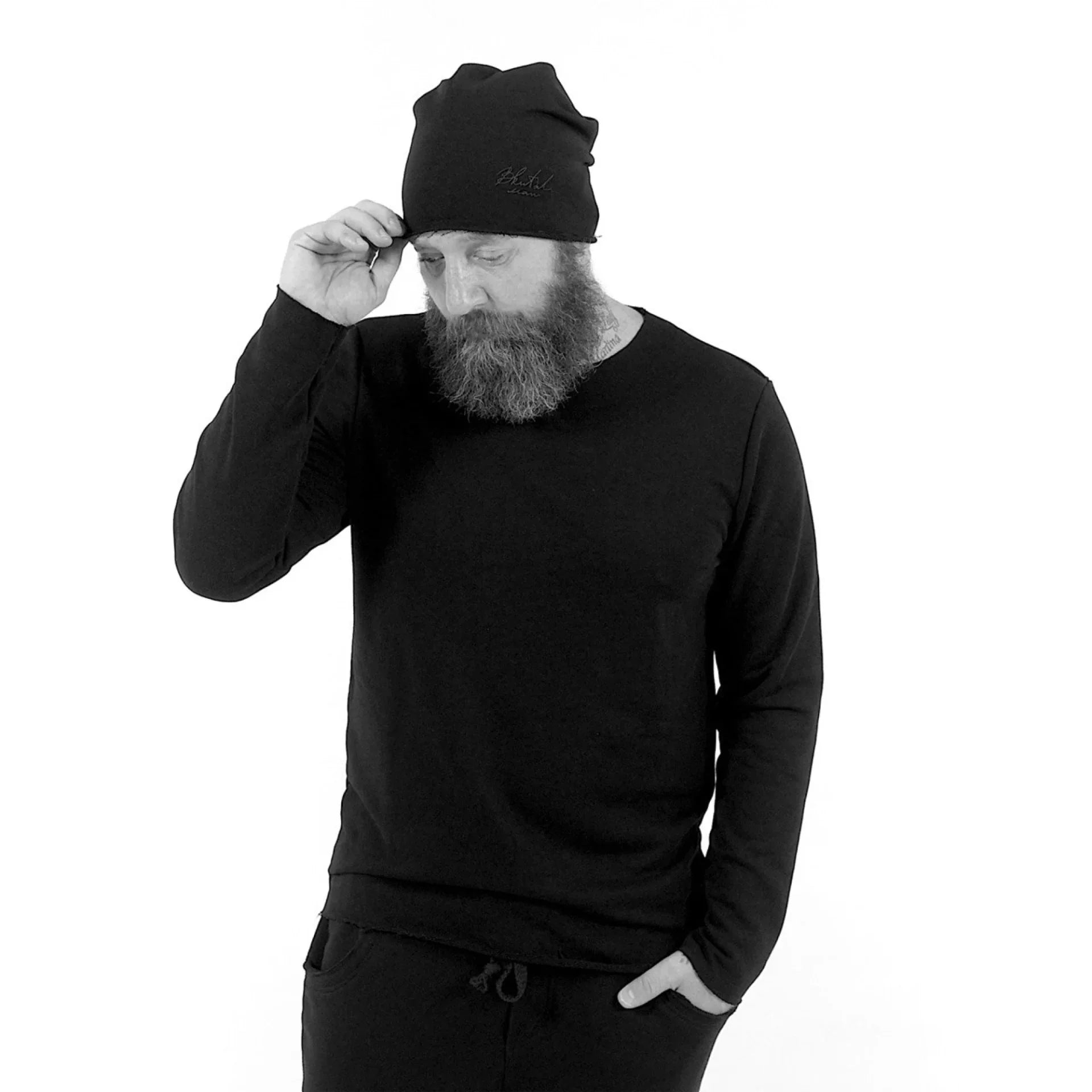 Світшот чорний без принту від BRUTALMAN