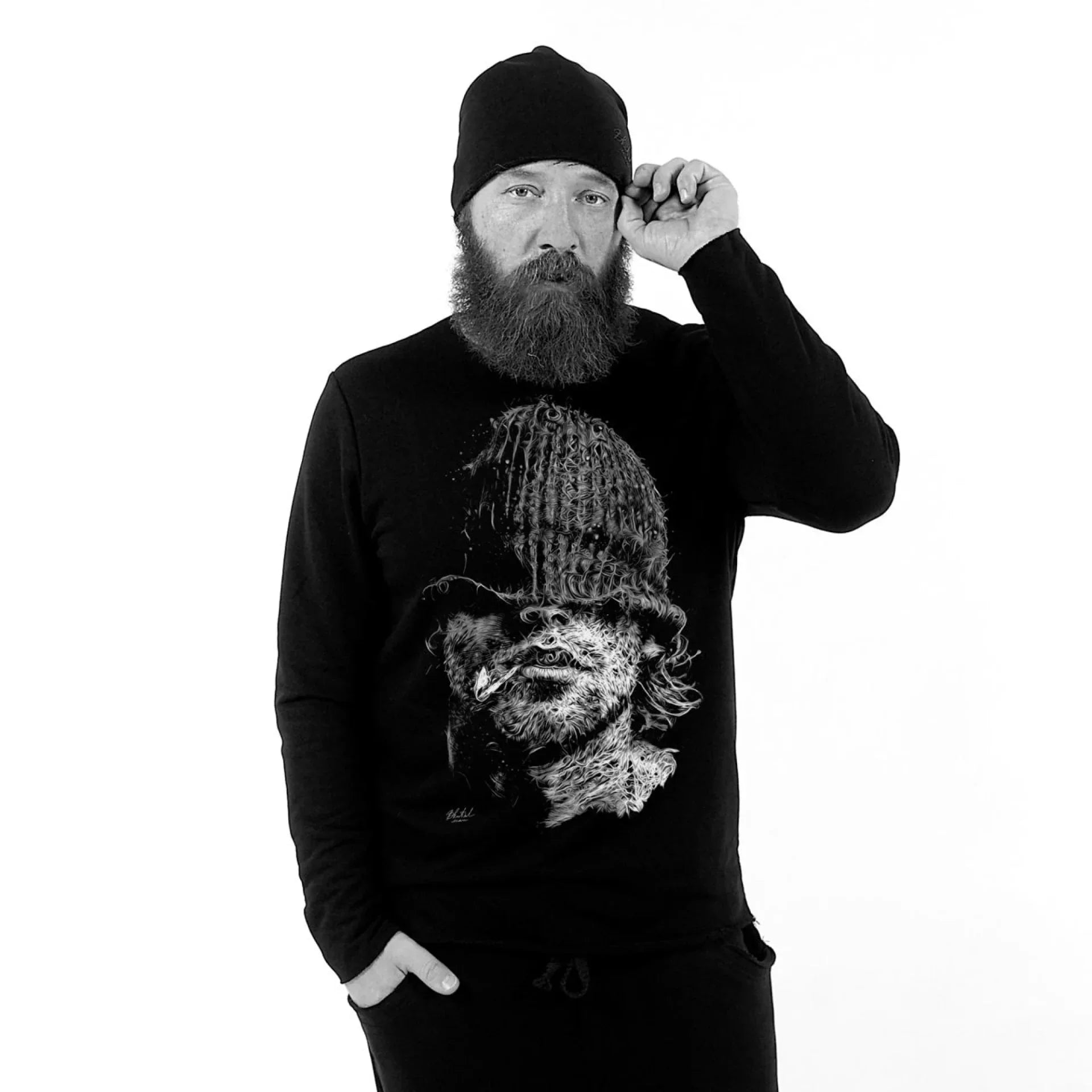 Світшот чорний Пітбуль від BRUTALMAN