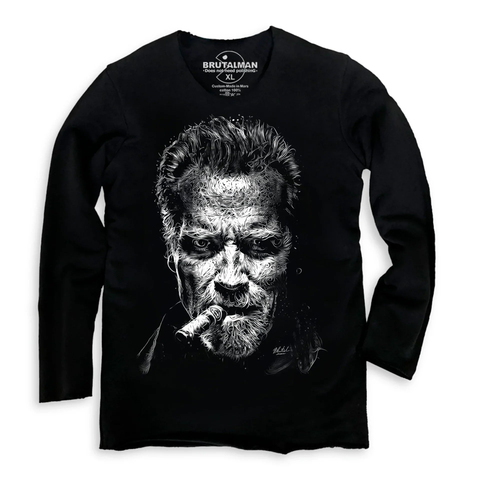 Світшот чорний Шварц від BRUTALMAN