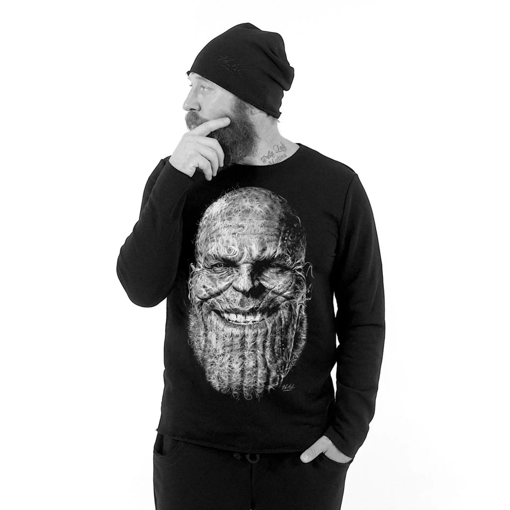 Світшот чорний Зубатий від BRUTALMAN