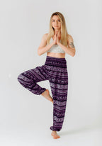 Voľné jogové nohavice "Elephant maroon" RAO unisex