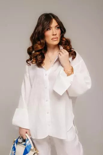 Сорочка жіноча лляна Brigittу 2 кольори від FEEL AND FLY