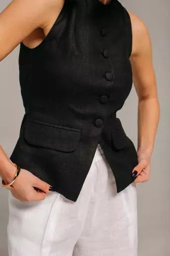 Лляна жіноча жилетка Louise 2 кольори від FEEL AND FLY