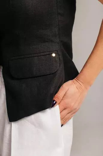 Dámska ľanová vesta Louise v 2 farbách od značky FEEL AND FLY