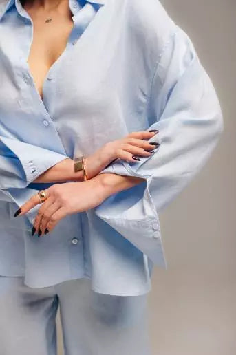 Сорочка жіноча лляна Brigittу 2 кольори від FEEL AND FLY