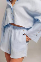 Dámske ľanové šortky Nora 2 farby od značky FEEL AND FLY